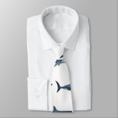 Weißer Hai Krawatte (Gebunden)