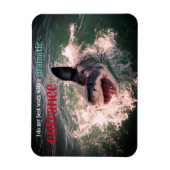 Weißer Hai Magnet (Vertikal)