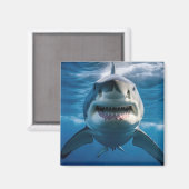 Weißer Hai Magnet (Vorderseite/Rückseite)