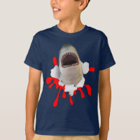 Weißer Hai mit T - Shirt