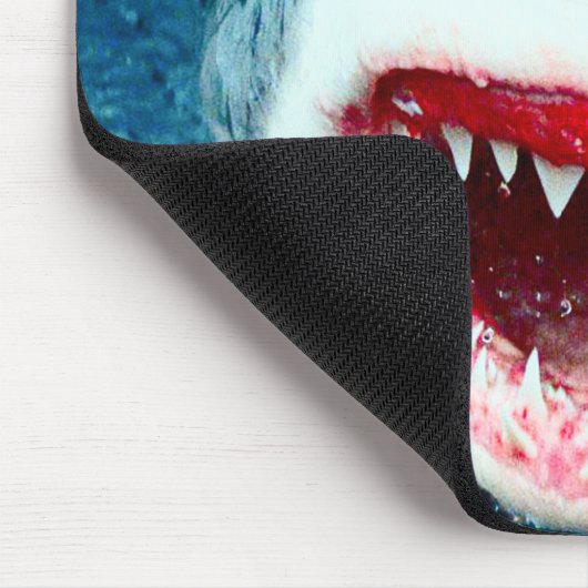 Weißer Hai Mousepad (Ecke)