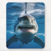 Weißer Hai Mousepad (Vorne)