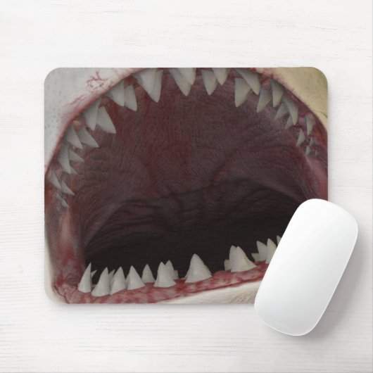 Weißer Hai Mousepad (Mit Mouse)