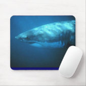 Weißer Hai Mousepad (Mit Mouse)