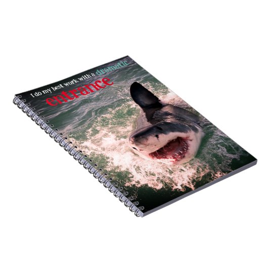 Weißer Hai Notizblock (Rechte Seite)