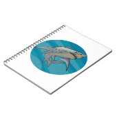 Weißer Hai Notizblock (Linke Seite)