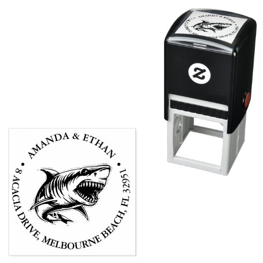Weißer Hai Permastempel (Beispiel)