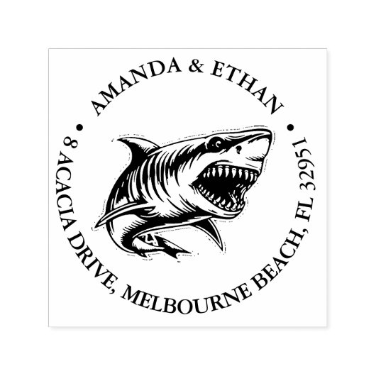 Weißer Hai Permastempel (Design)