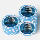 Weißer Hai Pokerchips (Stapel)