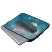 Weißer Hai Portrait Unterwasser Personalisiert Laptopschutzhülle (Vorne Knopf)