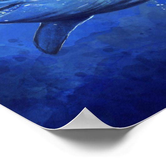 Weißer Hai Poster (Ecke)