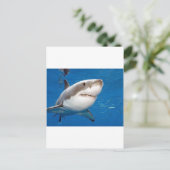 Weißer Hai Postkarte (Stehend Vorderseite)