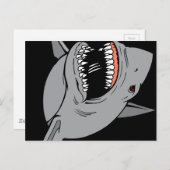 Weißer Hai Postkarte (Vorne/Hinten)