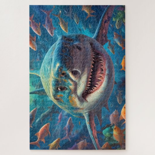 Weißer Hai Puzzle (Vertikal)