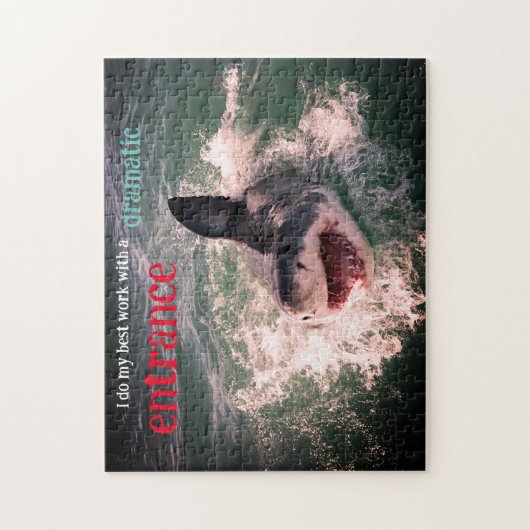 Weißer Hai Puzzle (Vertikal)