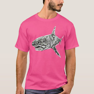 Weißer Hai Raubfisch bunter Hai T-Shirt