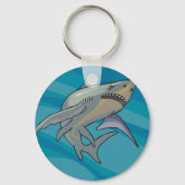 Weißer Hai Schlüsselanhänger (Vorderseite)