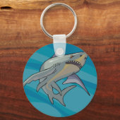 Weißer Hai Schlüsselanhänger (Vorderseite)