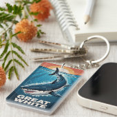 Weißer Hai Schlüsselanhänger (Vorderseite rechts)