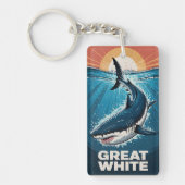 Weißer Hai Schlüsselanhänger (Vorderseite)