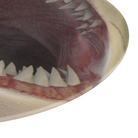 Weißer Hai Schneidebrett (Ecke)