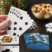 Weißer Hai Spielkarten (In Situ)
