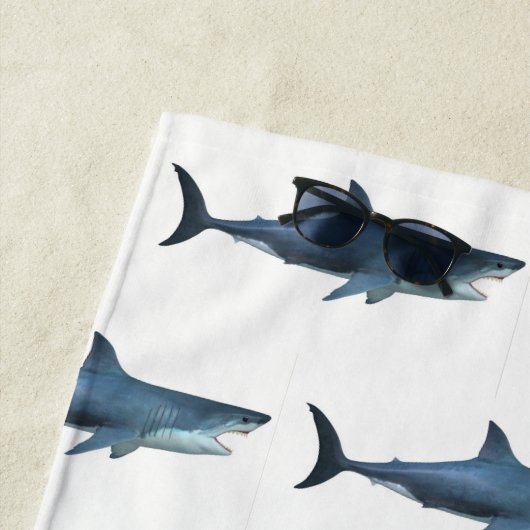 Weißer Hai Strandtuch (Beispiel)