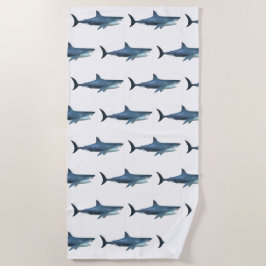Weißer Hai Strandtuch