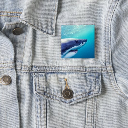 Weißer Hai | Südafrika Button (Beispiel)