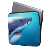 Weißer Hai | Südafrika Laptopschutzhülle (Vorderseite Links)
