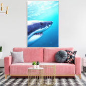 Weißer Hai | Südafrika Leinwanddruck (Insitu (Wohnzimmer))