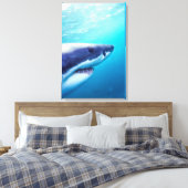 Weißer Hai | Südafrika Leinwanddruck (Insitu (Schlafzimmer))