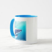Weißer Hai | Südafrika Tasse (Vorderseite Links)