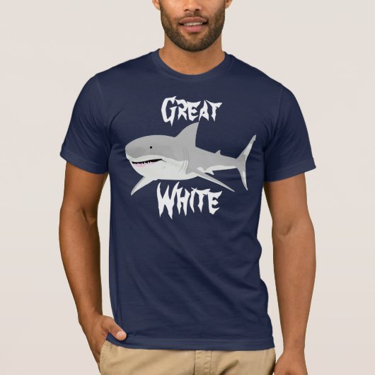 Weißer Hai T-Shirt (Vorderseite)