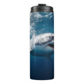 Weißer Hai Thermosbecher (Vorderseite)