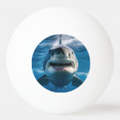 Weißer Hai Tischtennisball (Rückseite)