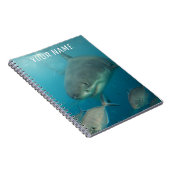 Weißer Hai Unterwasserportrait nach Maß Notizblock (Rechte Seite)