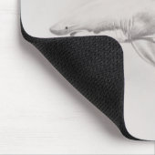 Weißer Hai Zeichnend Mousepad (Ecke)