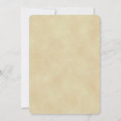 Weißer Handgezogener Paisley, rustikales Brautpart Einladung (Rückseite)