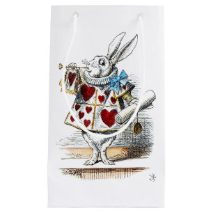 Weißer Hase Alice im Wunderland Herzhase Kleine Geschenktüte