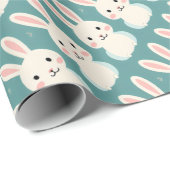 Weißer Hase Geschenkpapier (Rolleneckpunkt)