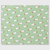 Weißer Hase Geschenkpapier (Flach)