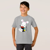 Weißer Hase, Kaninchen, Zaubertrick, Zauberstab, H T-Shirt (Vorne ganz)