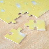 Weißer Hase und Blume Puzzle (Seite)