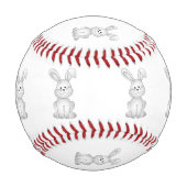 Weißer Hasen Baseball (Rückseite)