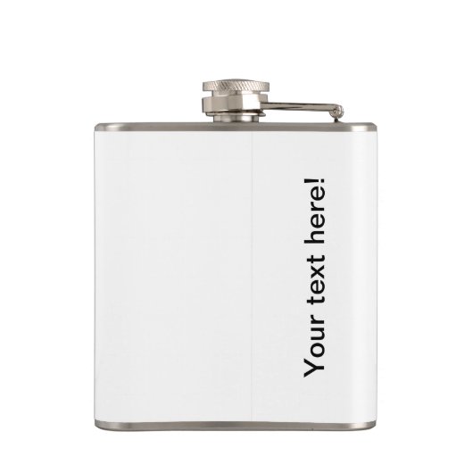 Weißer Hasen Flachmann (Rückseite)