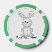 Weißer Hasen Pokerchips (Rückseite)