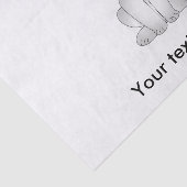 Weißer Hasen Seidenpapier (Ausschnitt)