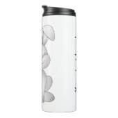 Weißer Hasen Thermosbecher (Nach rechts gedreht)