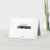 Weißer Hengst - Pferdegrüßkarte Karte (Rückseite)